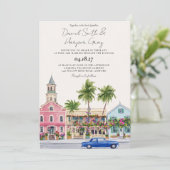Invitation Mariage de destination à Key West dans les Keys de (Debout devant)
