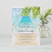 Invitation Mariage de destination à la plage (Debout devant)