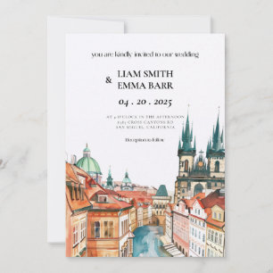 Invitation Mariage de destination à Prague République tchèque