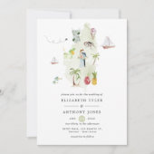 Invitation Mariage de destination à Sainte-Lucie (Devant)