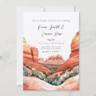 Invitation Mariage de destination à Sedona Arizona