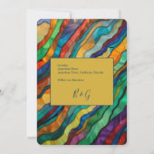 Invitation mariage de destination africaine chic enregistrer (Dos)