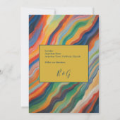 Invitation mariage de destination africaine chic enregistrer  (Dos)