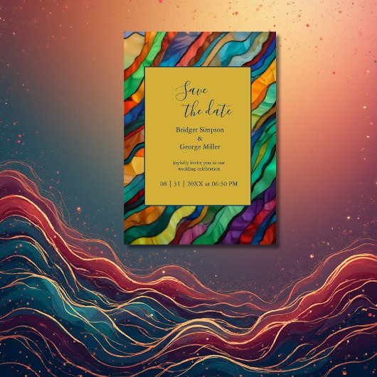 Invitation mariage de destination africaine chic enregistrer