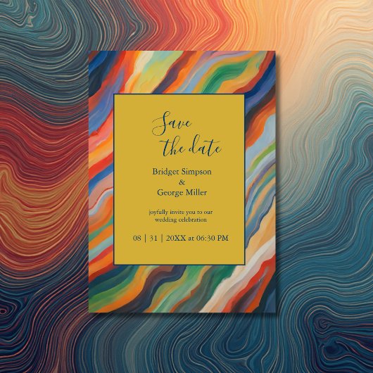 Invitation mariage de destination africaine chic enregistrer 