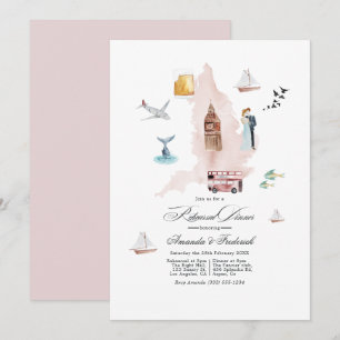 Invitation Mariage de Destination au Royaume-Uni Répétition