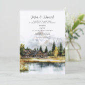 Invitation Mariage de destination dans le parc national de Gr (Debout devant)
