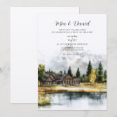 Invitation Mariage de destination dans le parc national de Gr (Devant / Derrière)