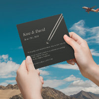 ©Mariage de destination d'avion haute altitude