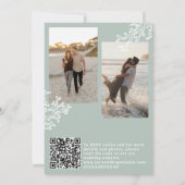 Invitation Mariage de destination de plage océanique côtière (Dos)