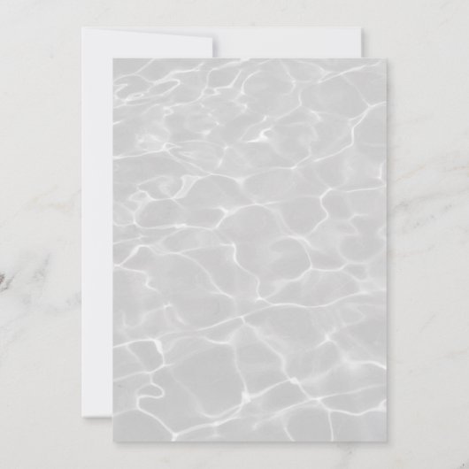 Invitation Mariage de destination de plage tropicale (Dos)