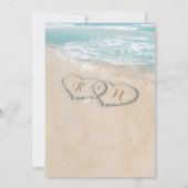 Invitation Mariage de destination de plage Vintage tropicale (Dos)