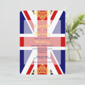 Invitation Mariage de destination du drapeau britannique Unio (Debout devant)