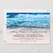 Invitation Mariage de destination en bord de mer (Devant)