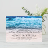Invitation Mariage de Destination en Bord de Plage (Debout devant)