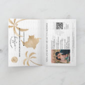 Invitation Mariage de destination en Colombie Passeport Code (Intérieur)