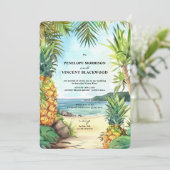 Invitation Mariage de destination exotique (Debout devant)