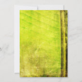 Invitation Mariage de Destination Feuille de Banane Rustique (Dos)