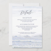 Invitation Mariage de destination, mariage de plage, suite Oc (Devant)