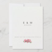 Invitation Mariage de destination méditerranéen / européen (Dos)