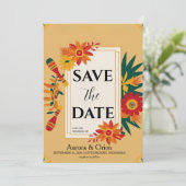 Invitation mariage de destination mexique enregistrer les dat (Debout devant)