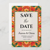 Invitation mariage de destination mexique enregistrer les dat (Devant / Derrière)