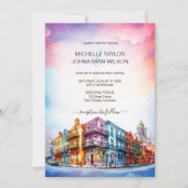 Invitation Mariage de destination moderne Nouvelle-Orléans Aq (Devant)