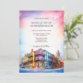 Invitation Mariage de destination moderne Nouvelle-Orléans Aq (Debout devant)