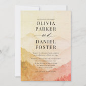 Invitation Mariage de destination rustique aux Pins de la For (Devant)
