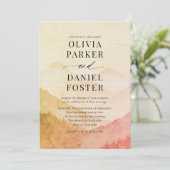 Invitation Mariage de destination rustique aux Pins de la For (Debout devant)