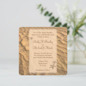 Invitation Mariage de destination Starfish Beach (Debout devant)