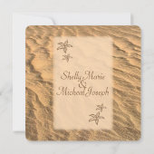 Invitation Mariage de destination Starfish Beach (Dos)