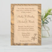 Invitation Mariage de destination Starfish Beach (Debout devant)