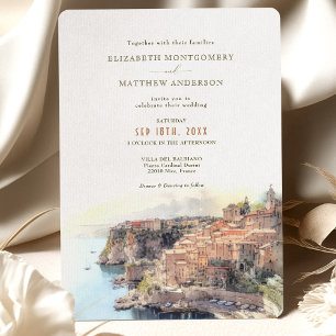 Invitation Mariage de destination sur la Côte d'Azur français