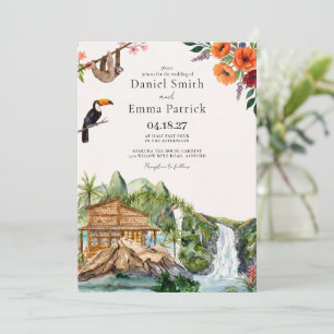 Invitation Mariage de Destination Tropical au Costa Rica
