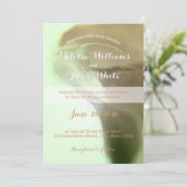 Invitation Mariage de détails de fleur romantique (Debout devant)
