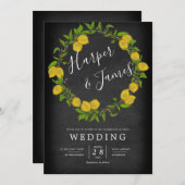 Invitation mariage de détails sur le tableau de bord de la co (Devant / Derrière)