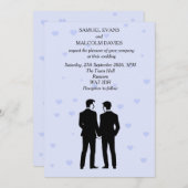 Invitation Mariage de deux chambres (Devant / Derrière)
