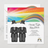 Invitation Mariage de deux chambres (Devant / Derrière)