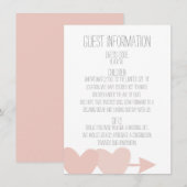 Invitation Mariage de deux coeurs (Devant / Derrière)