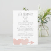 Invitation Mariage de deux coeurs (Debout devant)