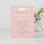 Invitation Mariage de deux coeurs (Debout devant)