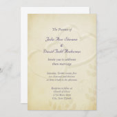 Invitation Mariage de deux coeurs (Devant / Derrière)