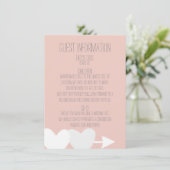 Invitation Mariage de deux coeurs (Debout devant)