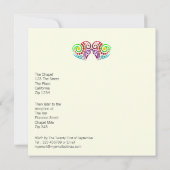 Invitation Mariage de deux coeurs (Dos)