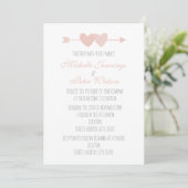 Invitation Mariage de deux coeurs (Debout devant)