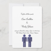 Invitation Mariage de deux garçons (Devant)