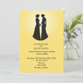 Invitation Mariage de deux mariées (Debout devant)