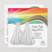 Invitation Mariage de deux mariées (Devant / Derrière)