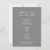 Invitation Mariage De Deux Mariées (Lilac Et Grey) (Dos)